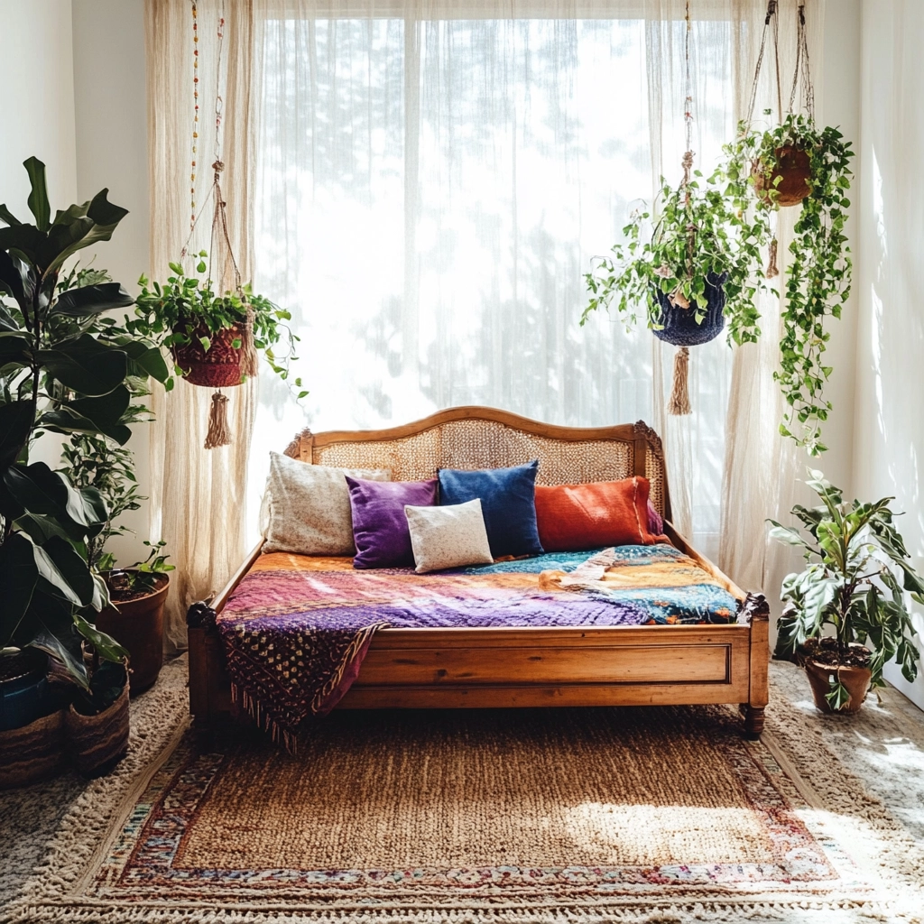 woven rug bedroom 5