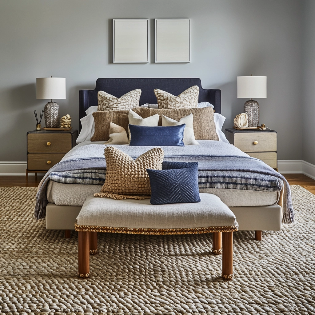 woven rug bedroom 50