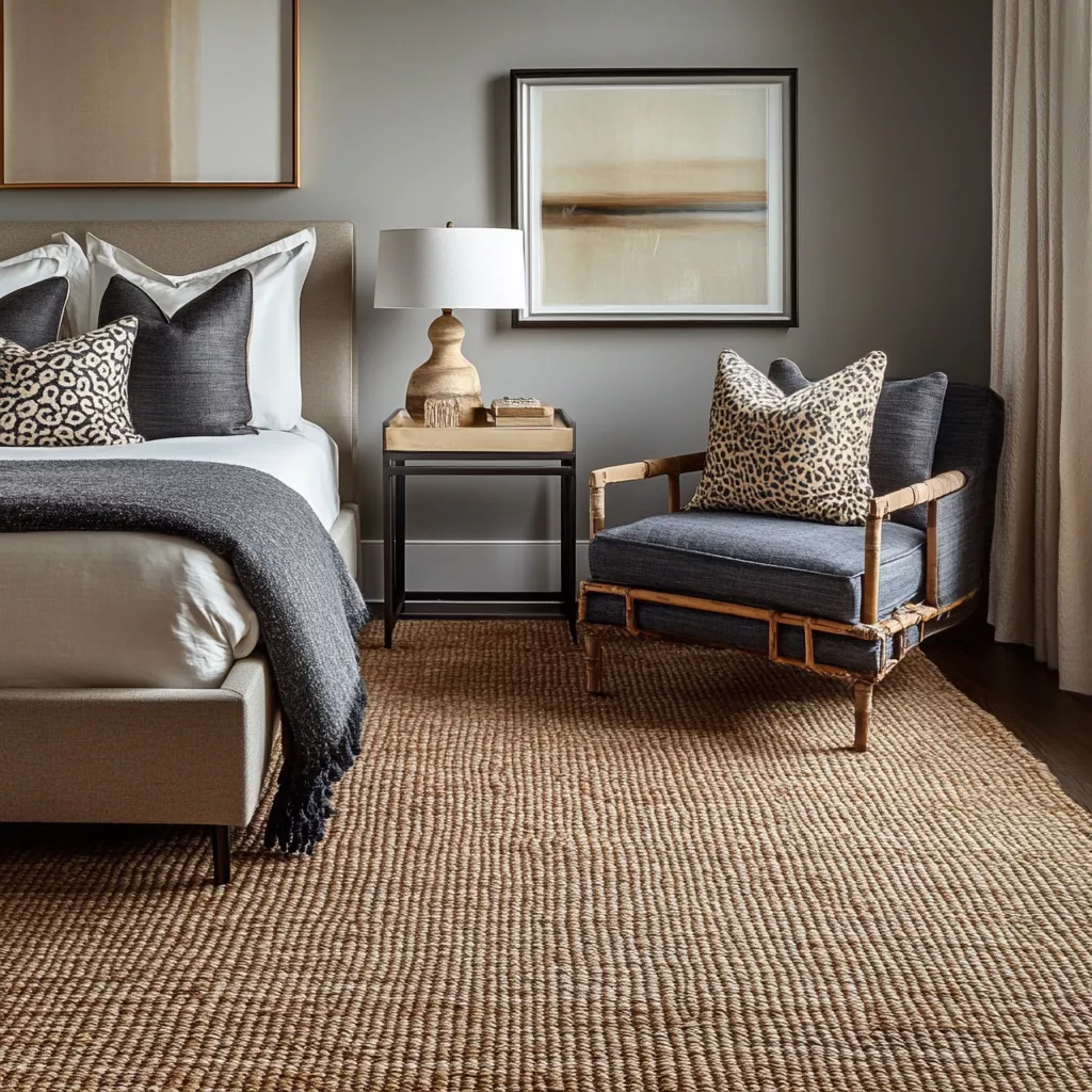 woven rug bedroom 52