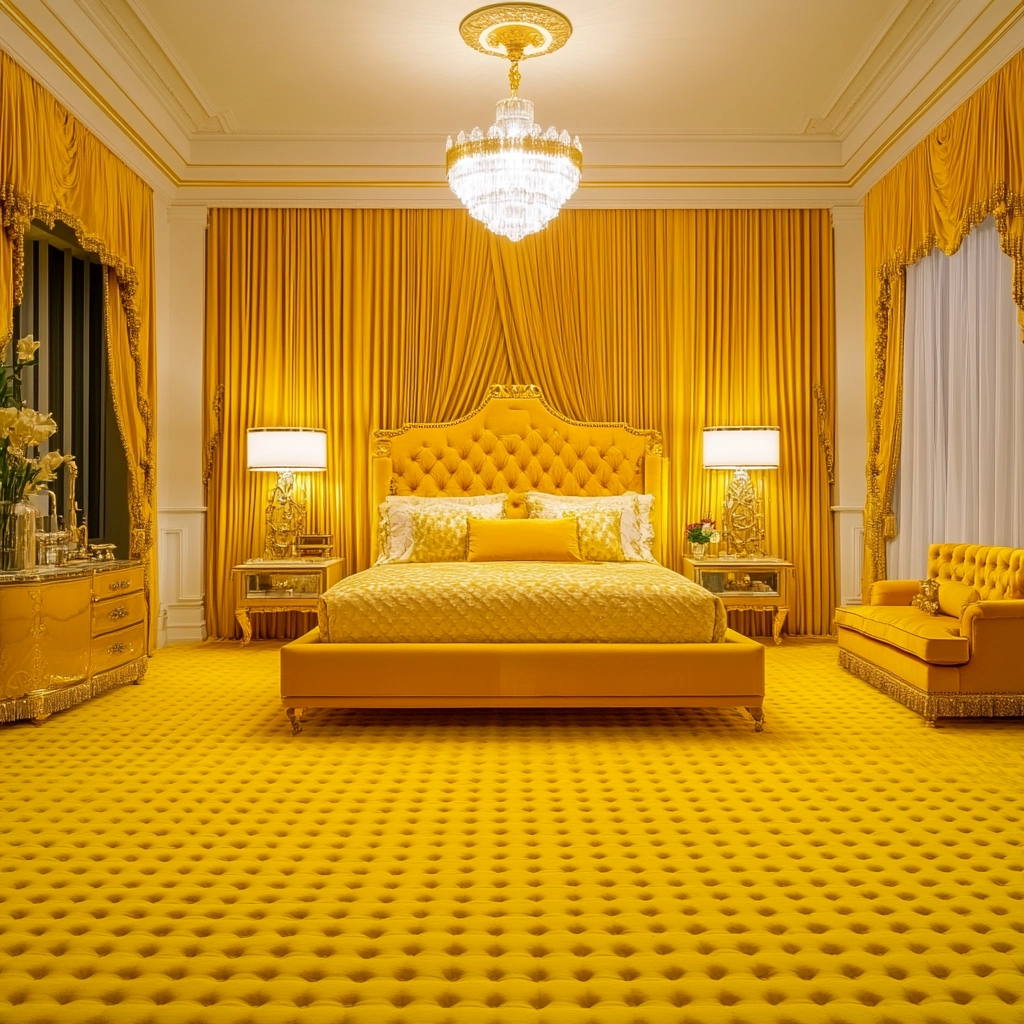 yellow carpet bedroom 13