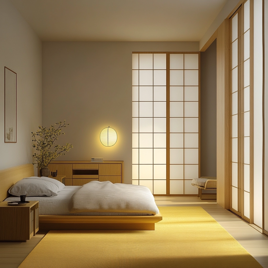 yellow carpet bedroom 18