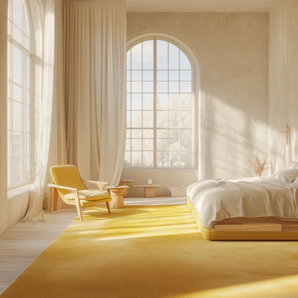 yellow carpet bedroom 2