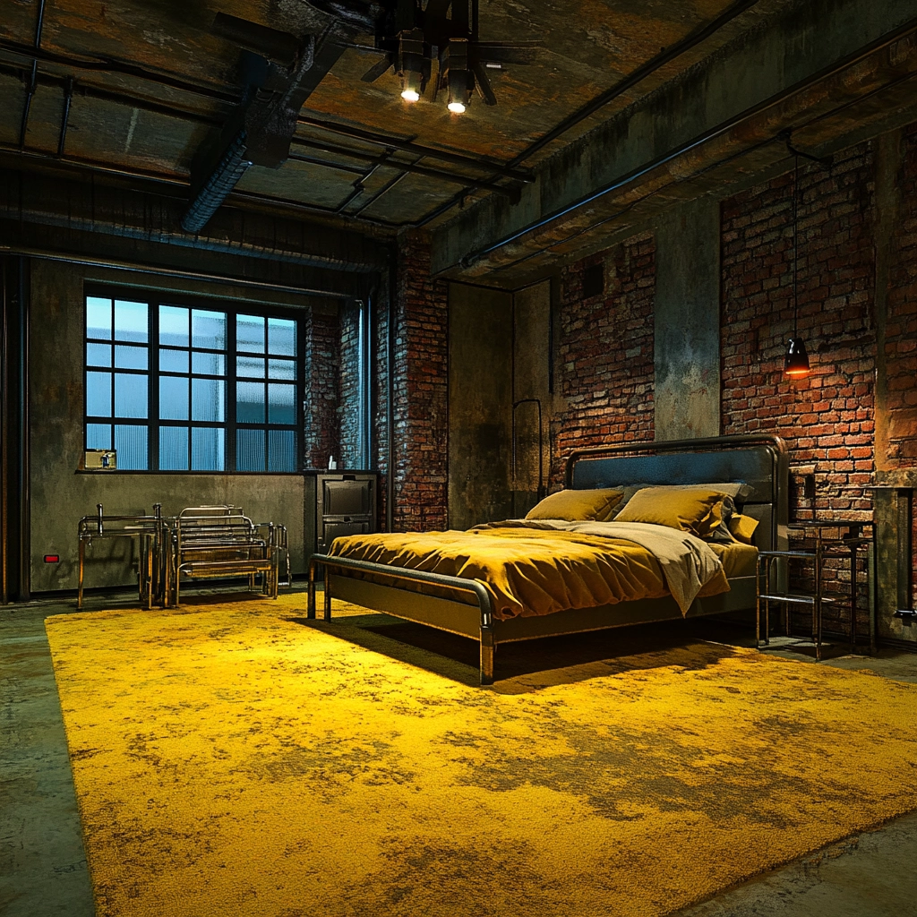 yellow carpet bedroom 24