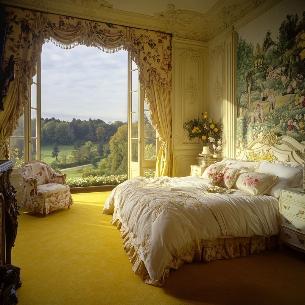 yellow carpet bedroom 28