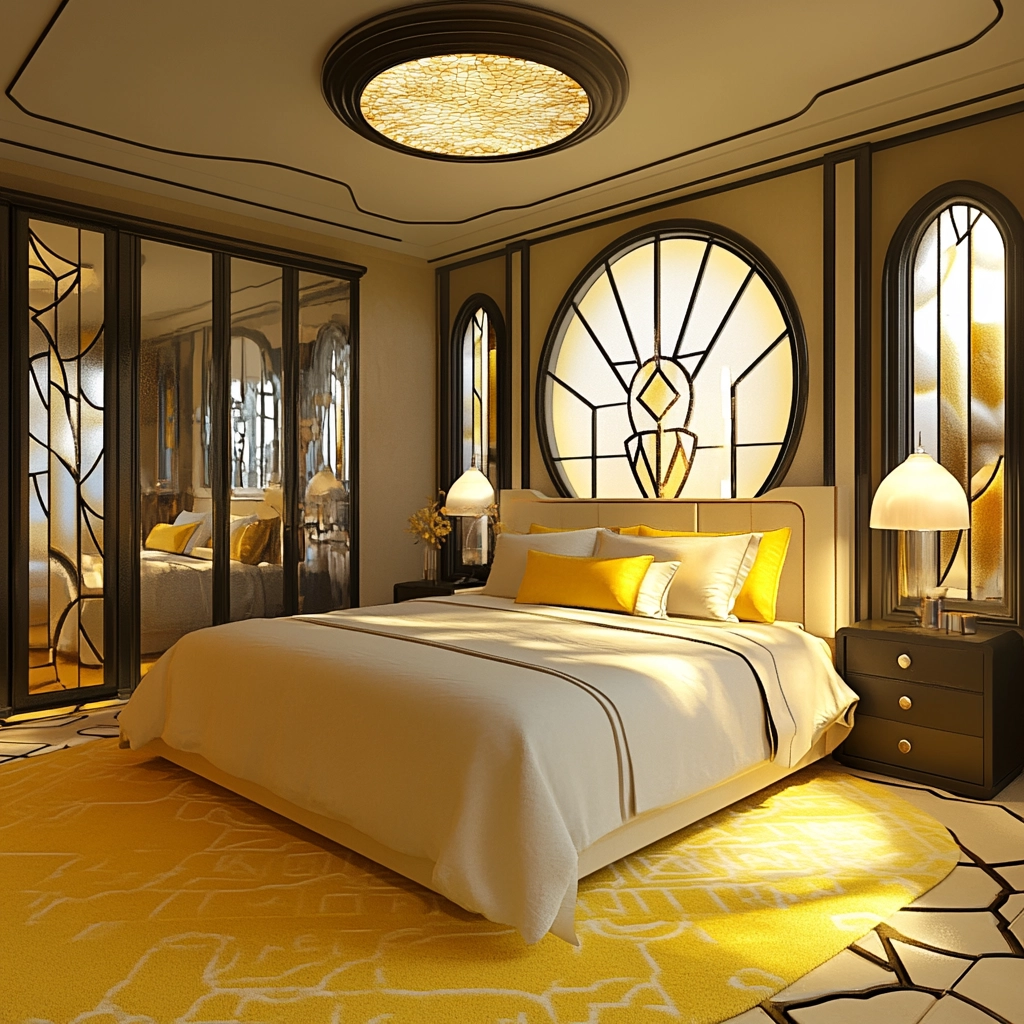 yellow carpet bedroom 37