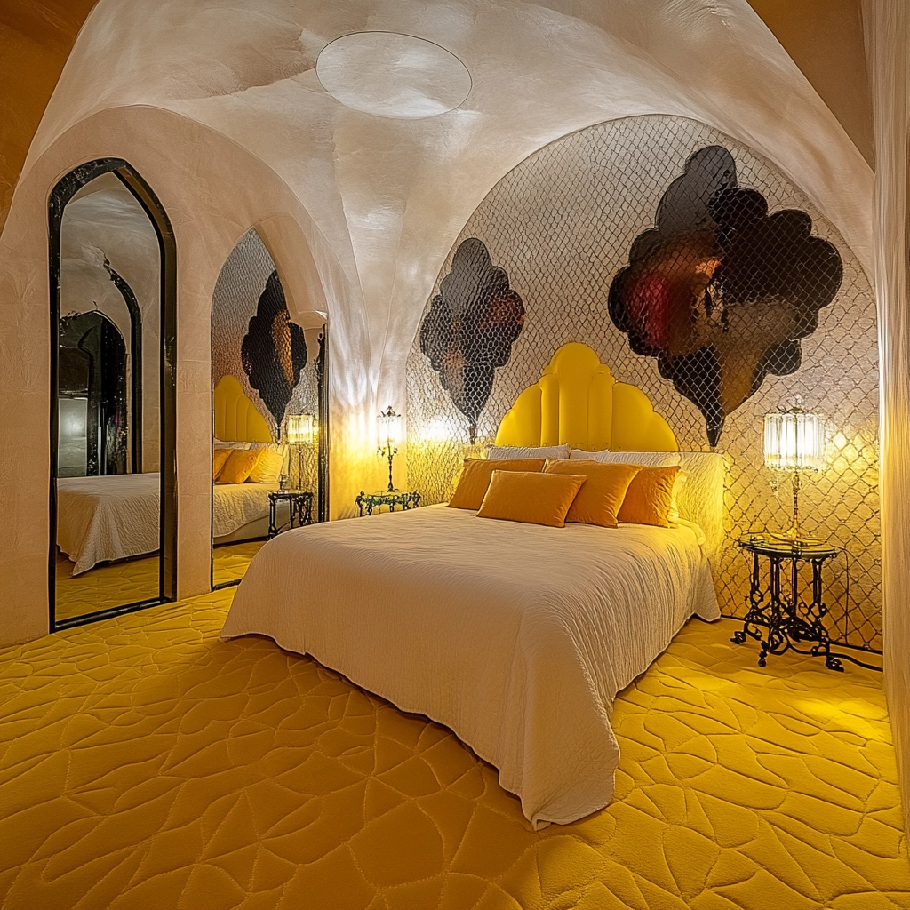 yellow carpet bedroom 39