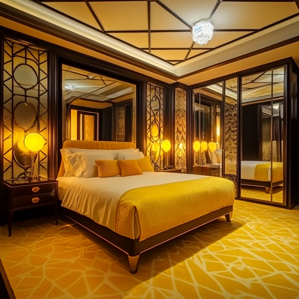 yellow carpet bedroom 40