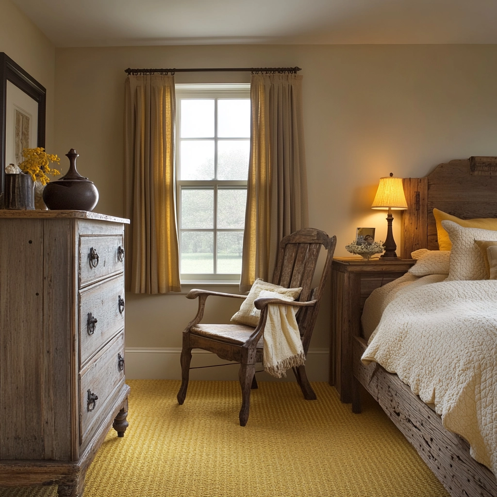 yellow carpet bedroom 41