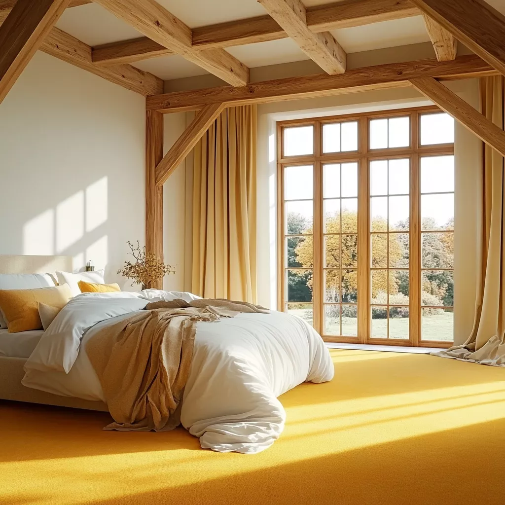 yellow carpet bedroom 47