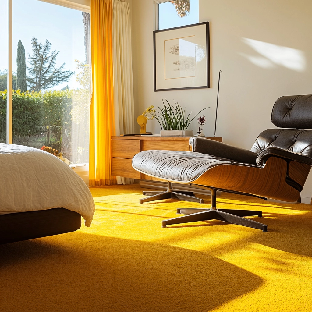 yellow carpet bedroom 50