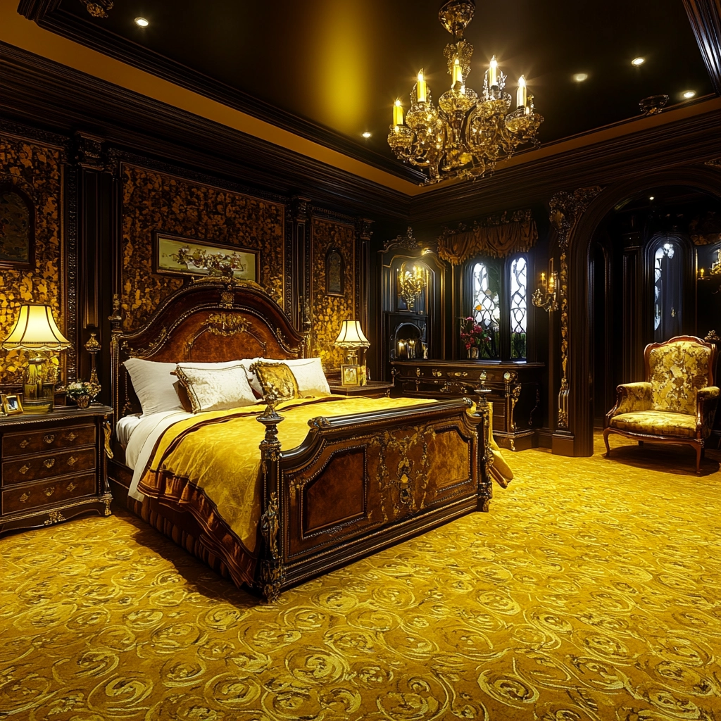 yellow carpet bedroom 53