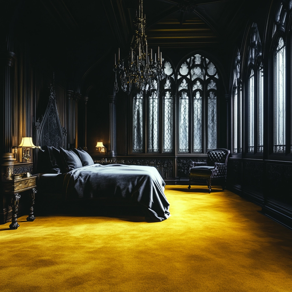 yellow carpet bedroom 71