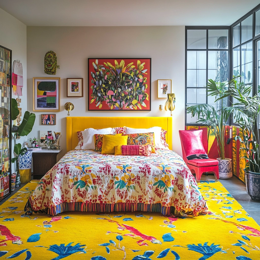 yellow carpet bedroom 74