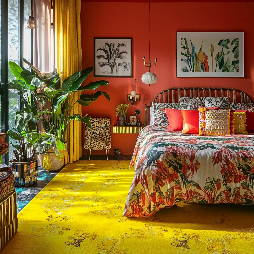 yellow carpet bedroom 76