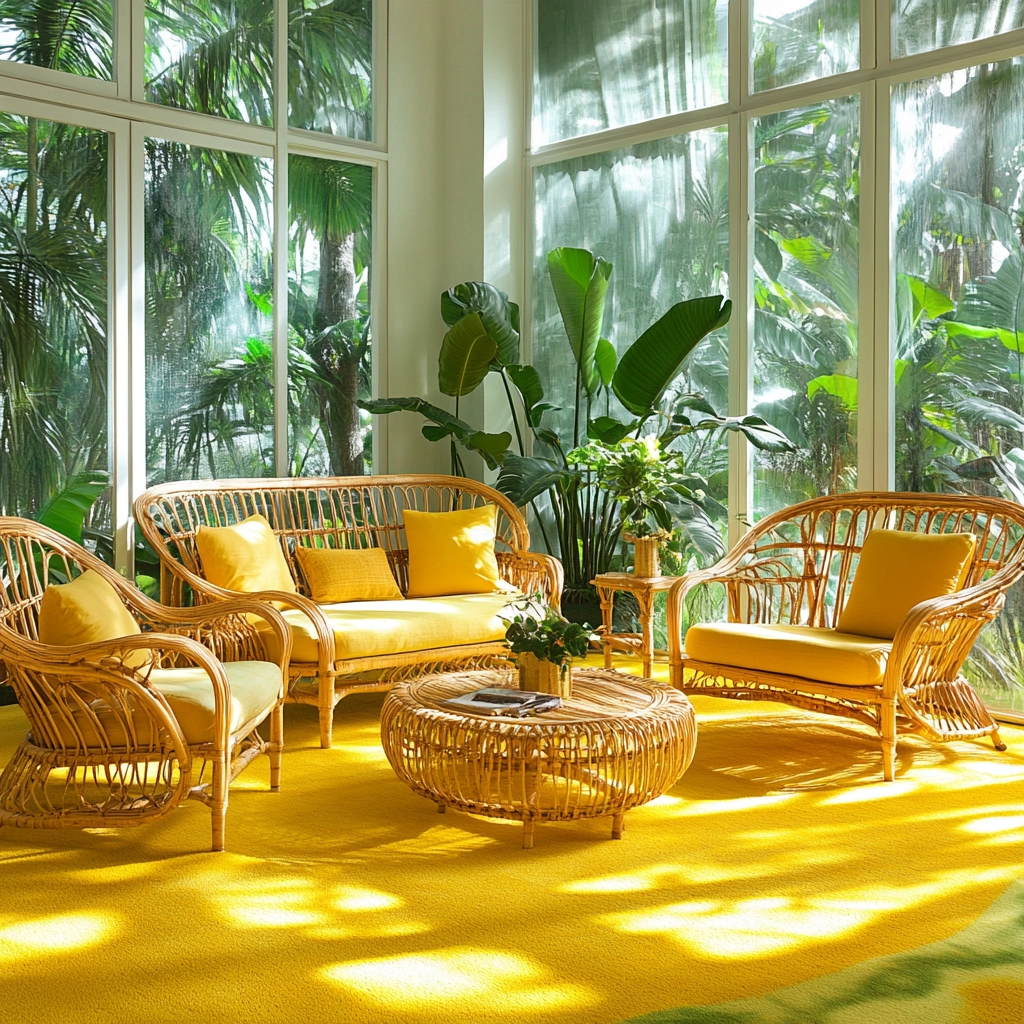 yellow carpet living room 21