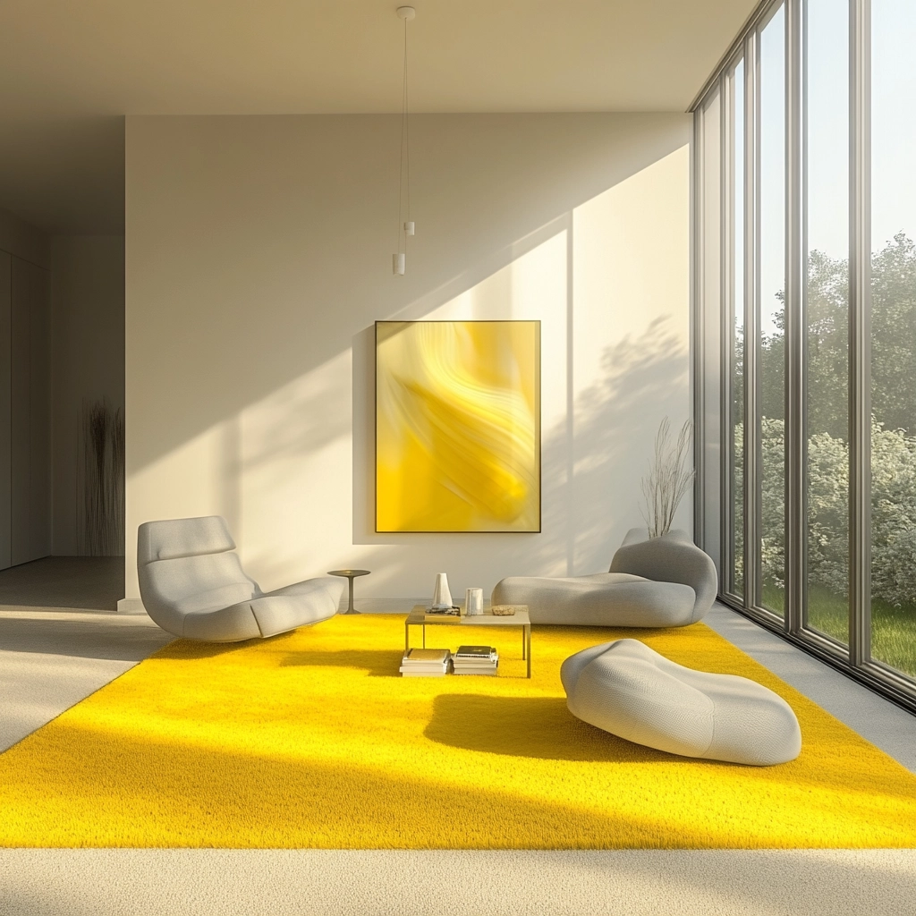 yellow carpet living room 4