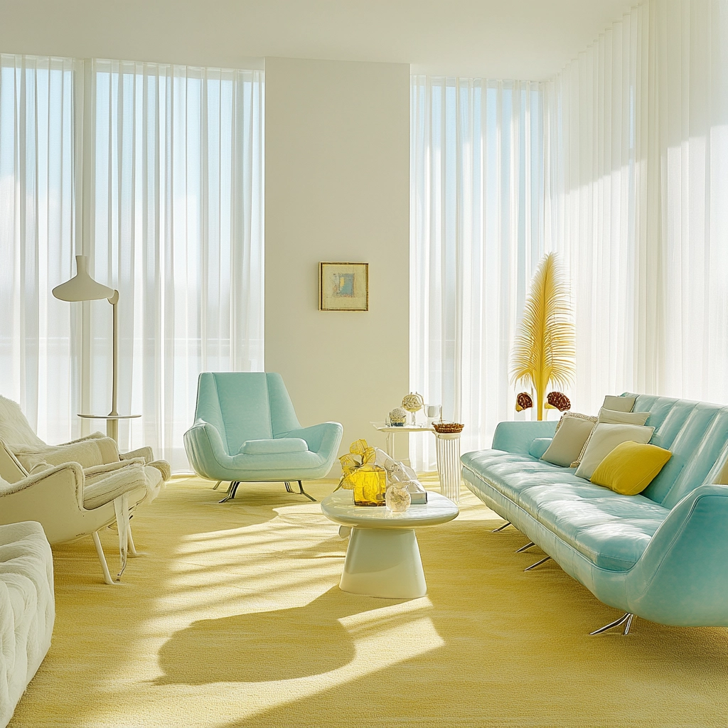 yellow carpet living room 61