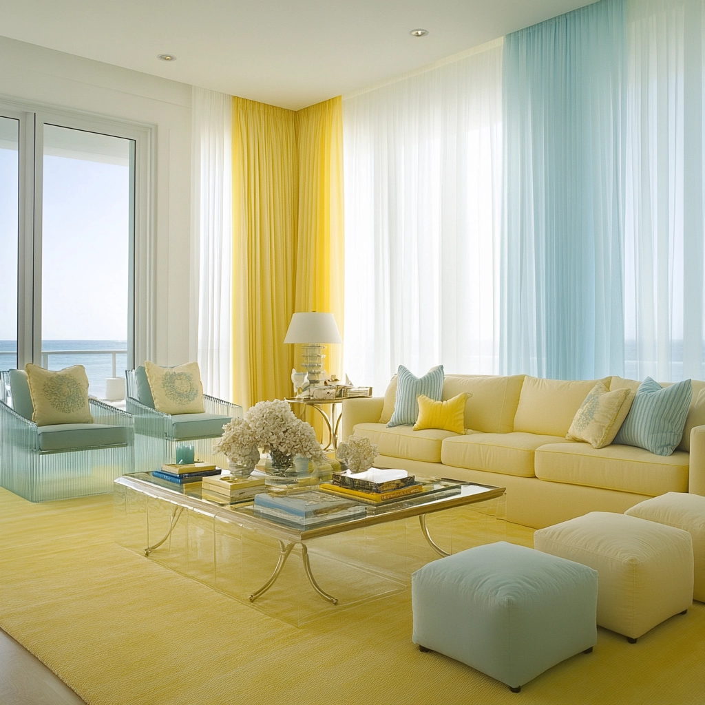 yellow carpet living room 64