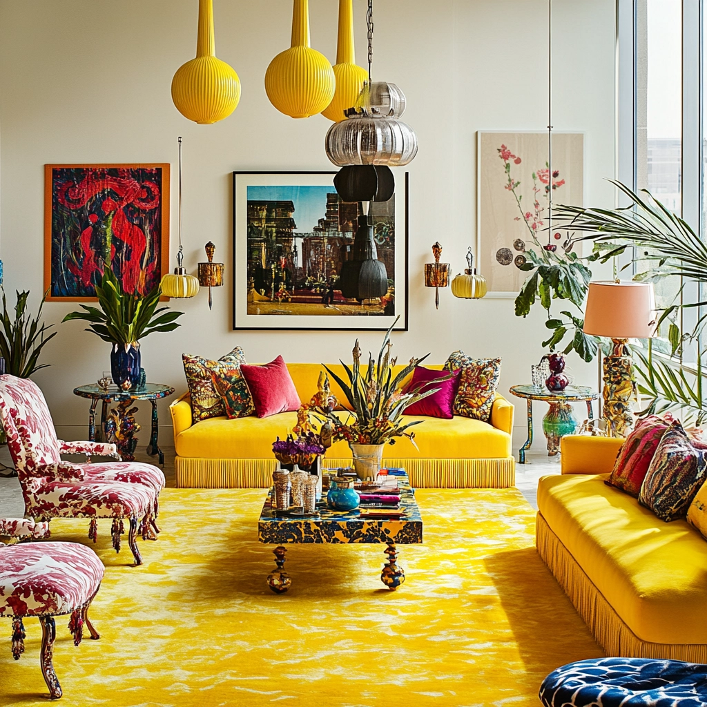 yellow carpet living room 67