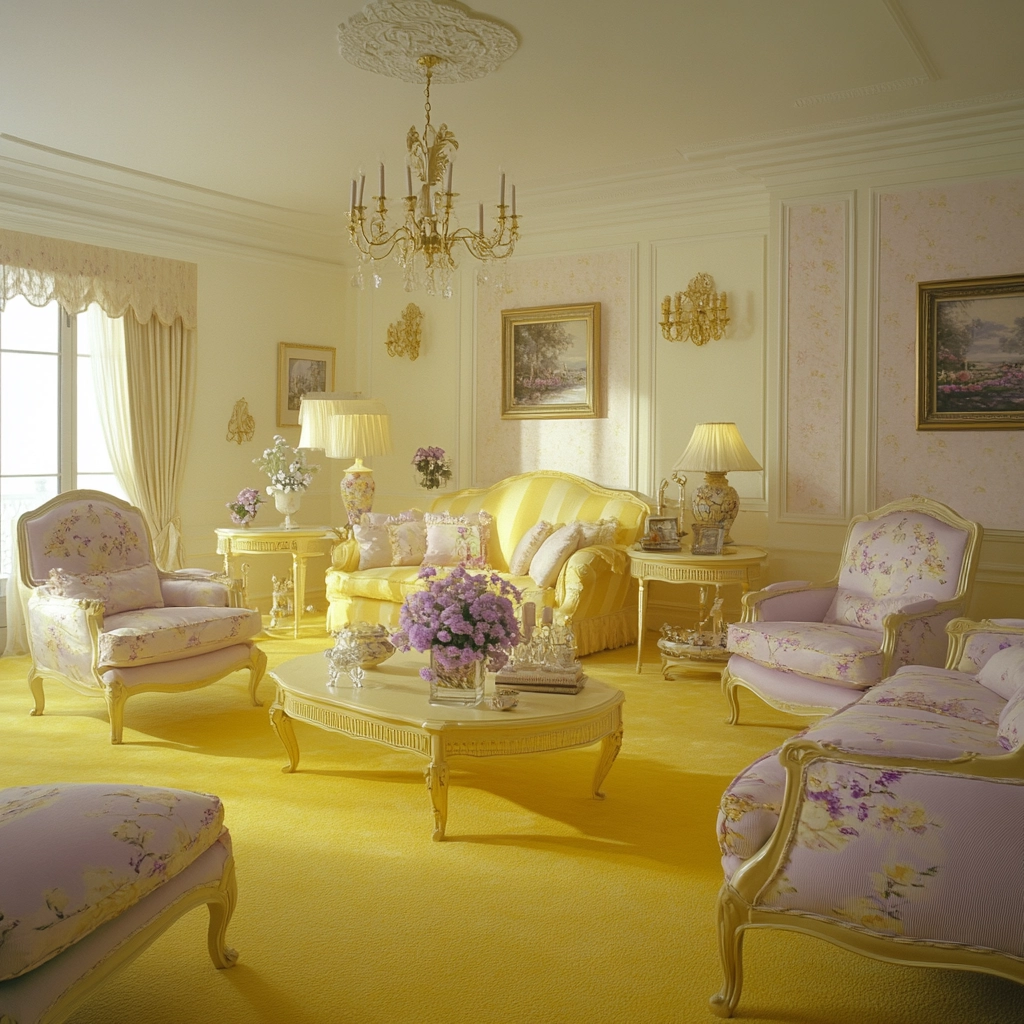 yellow carpet living room 73