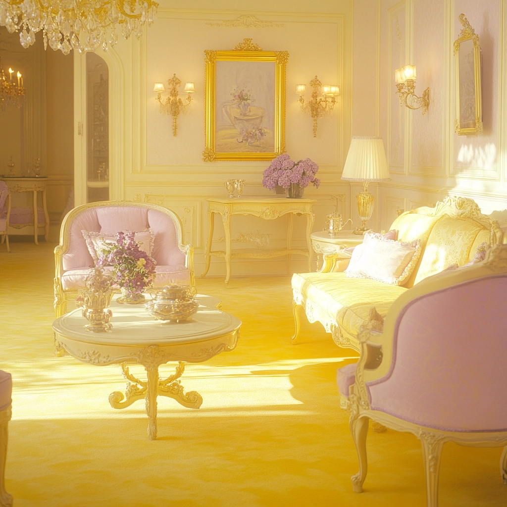 yellow carpet living room 76