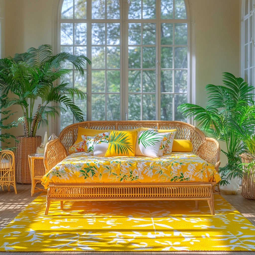 yellow rug bedroom 26