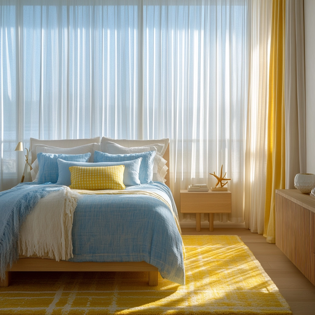 yellow rug bedroom 45