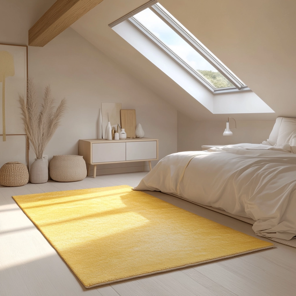 yellow rug bedroom 67