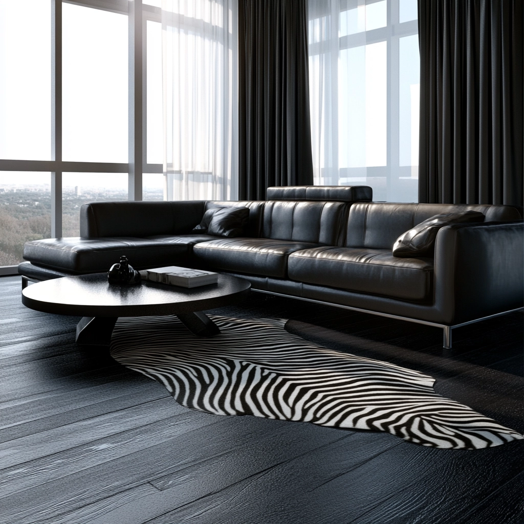 zebra carpet living room 2