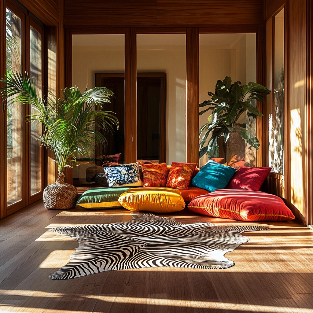 zebra carpet living room 23
