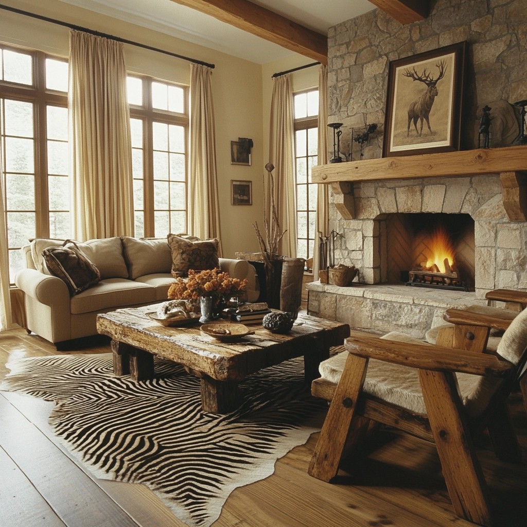 zebra carpet living room 27