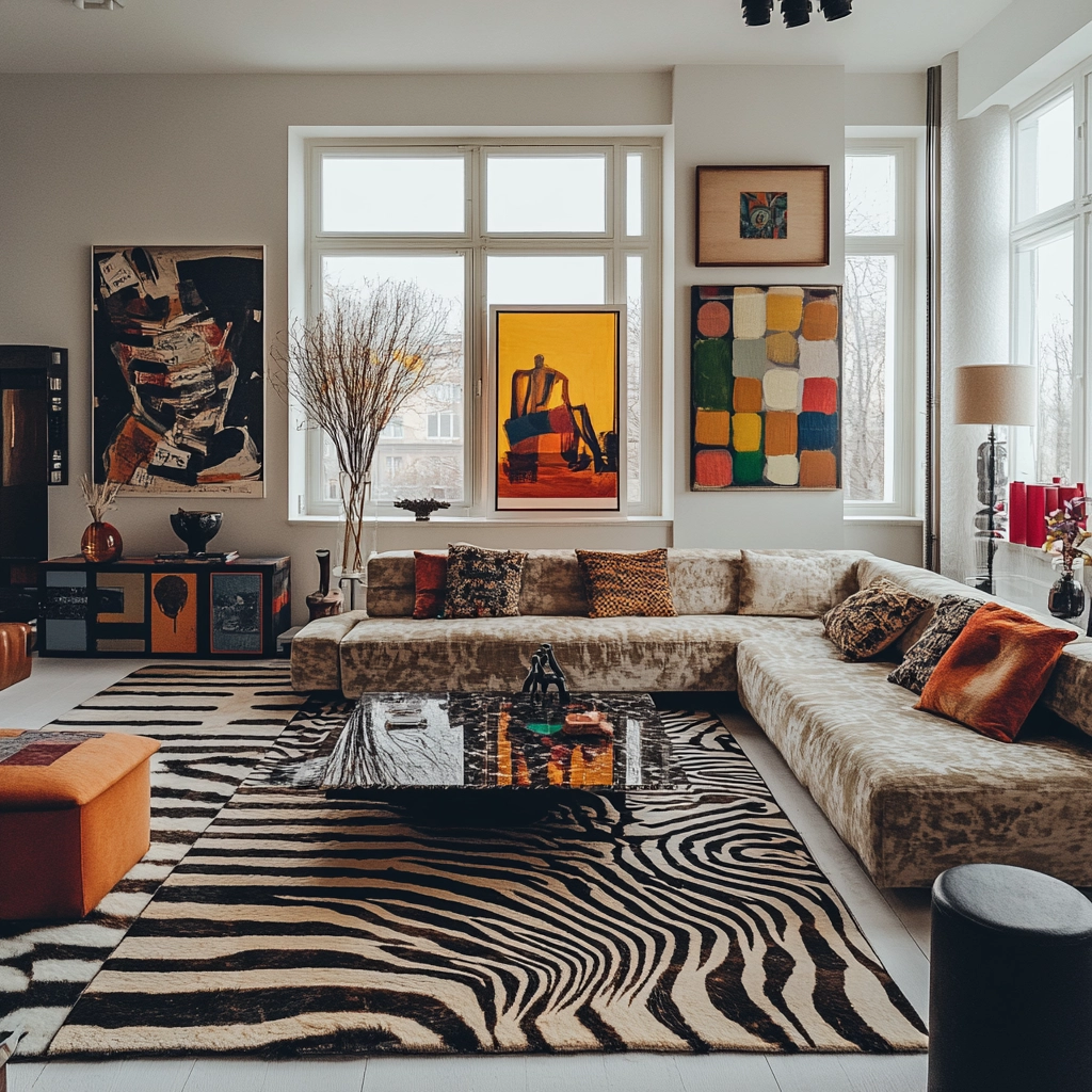 zebra carpet living room 41