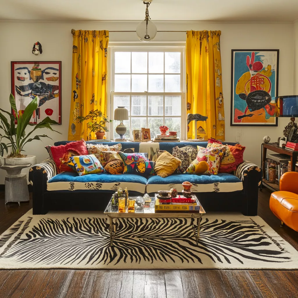 zebra carpet living room 43