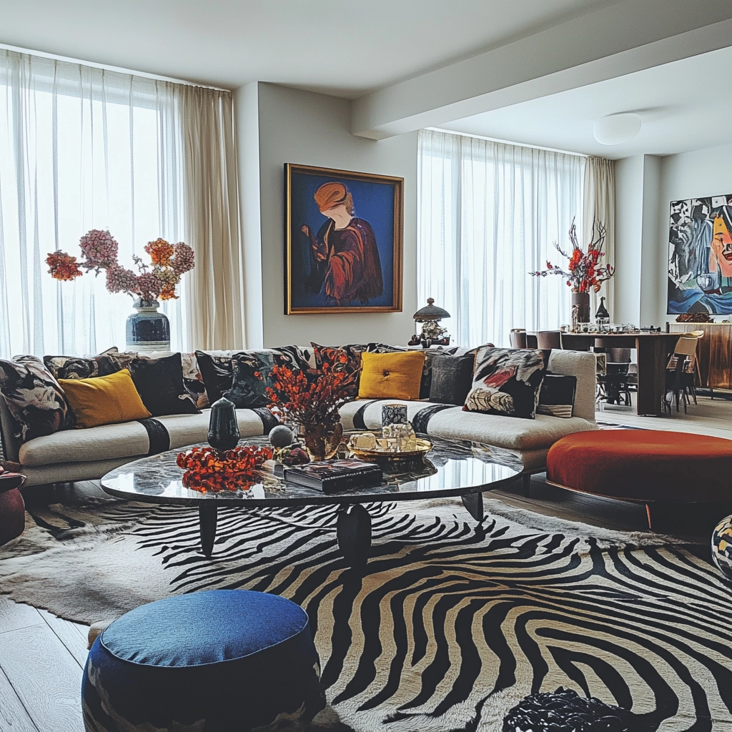 zebra carpet living room 44