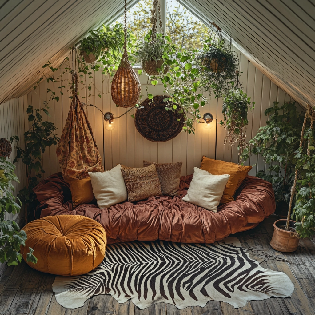 zebra carpet living room 5