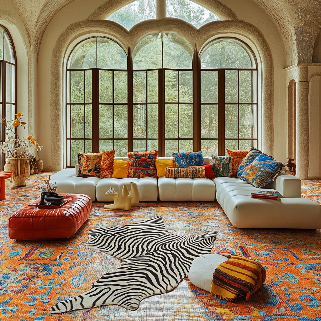 zebra carpet living room 57