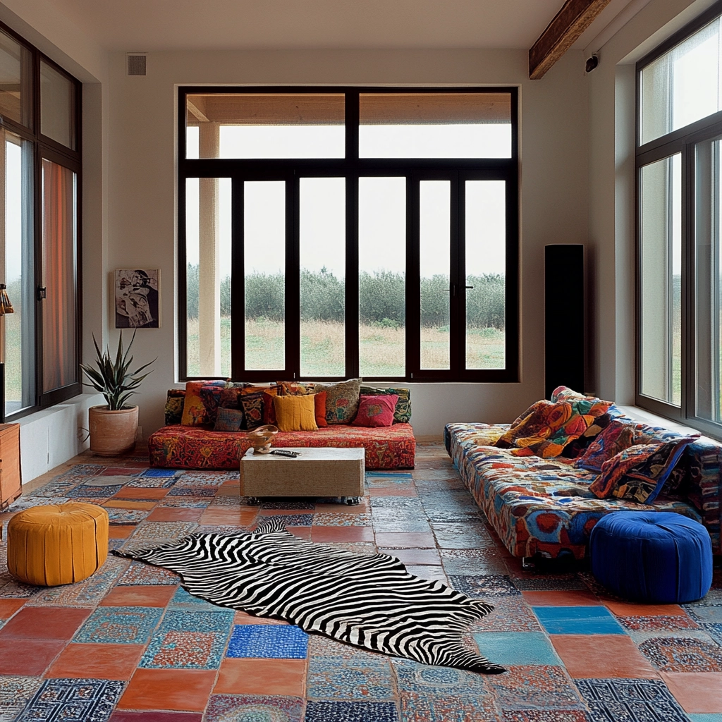 zebra carpet living room 58