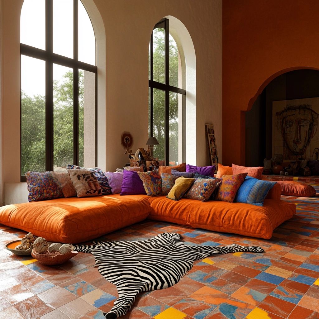 zebra carpet living room 59