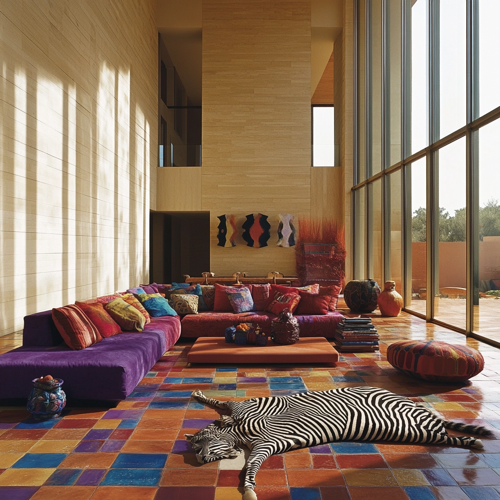 zebra carpet living room 60