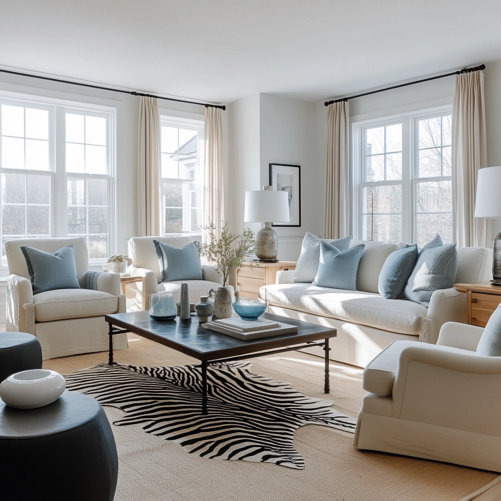 zebra carpet living room 73