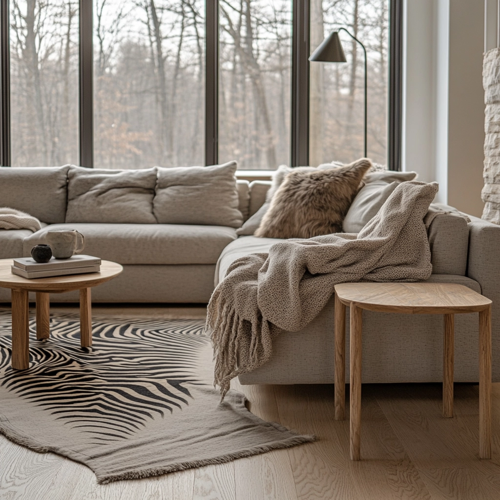 zebra carpet living room 9