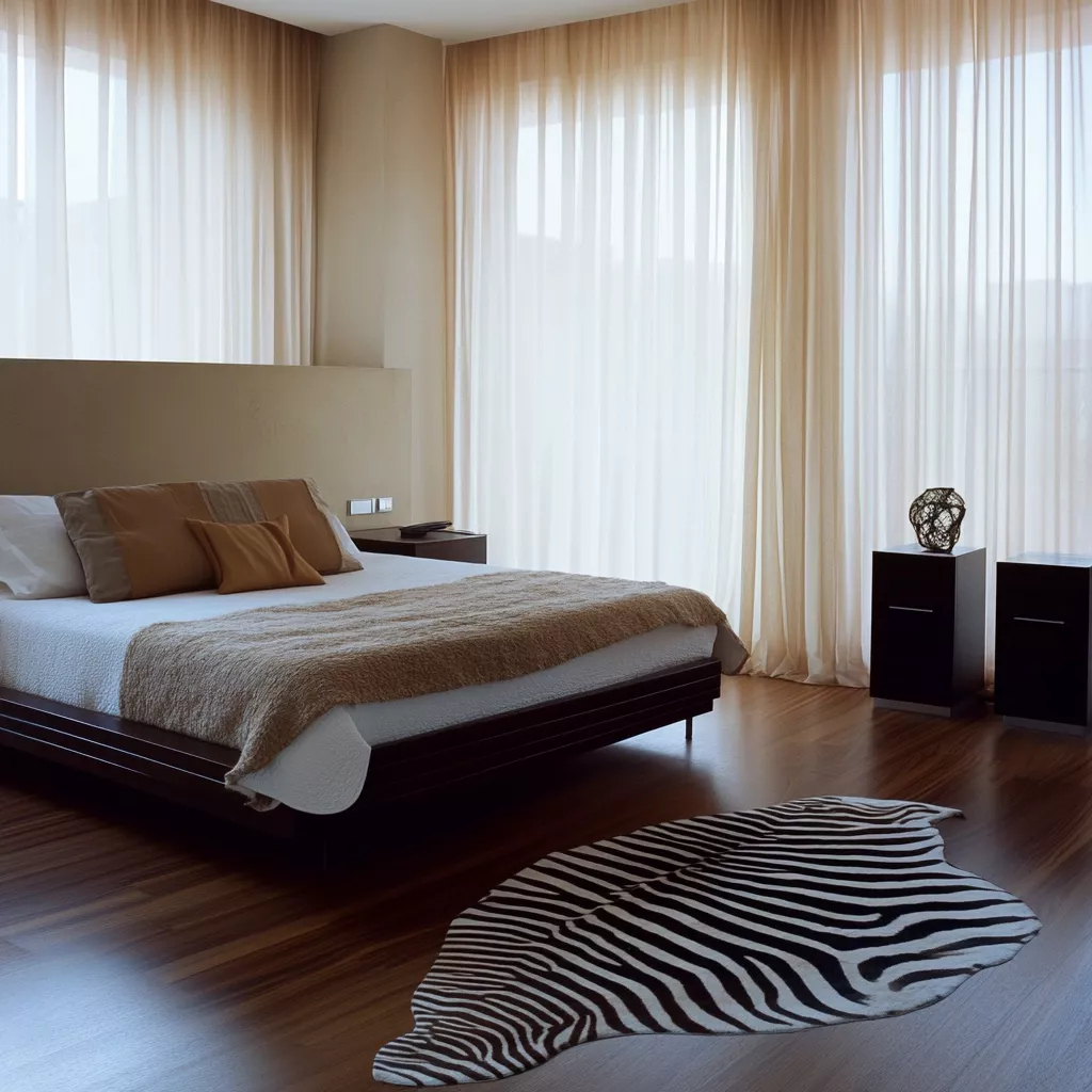 zebra rug bedroom 11