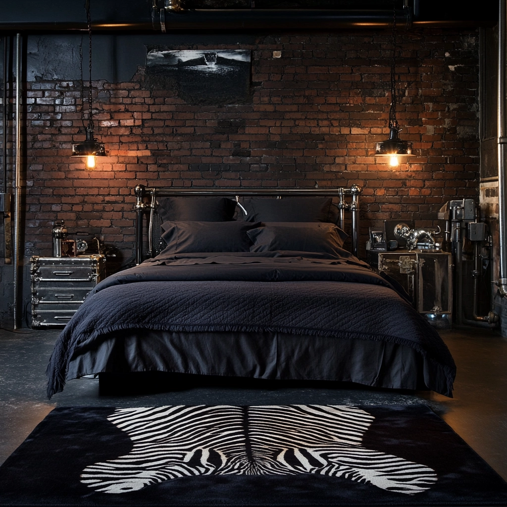 zebra rug bedroom 15