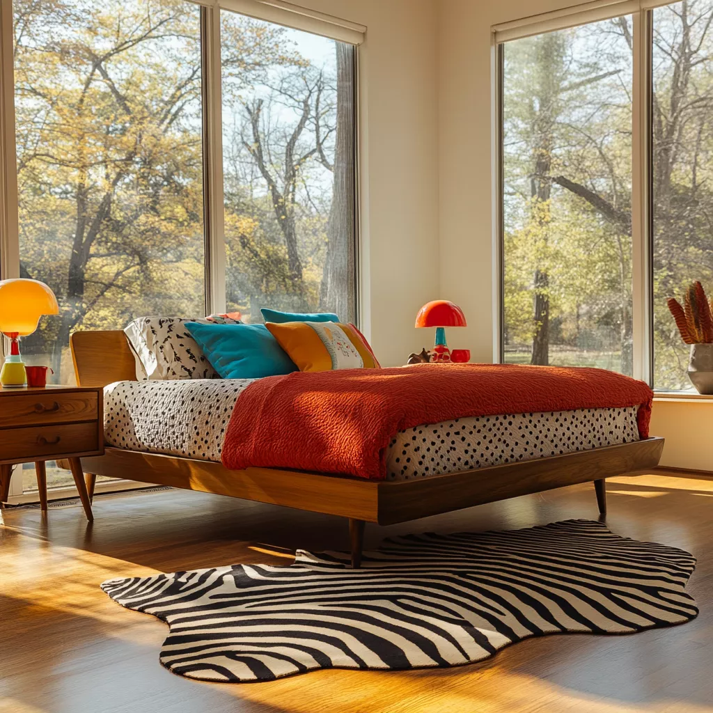 zebra rug bedroom 18