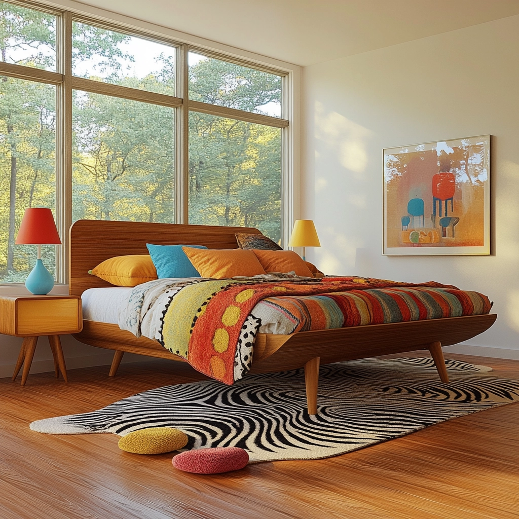 zebra rug bedroom 19