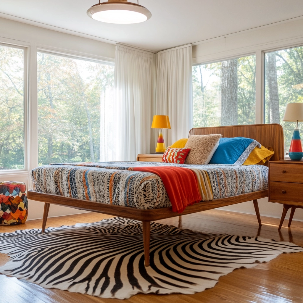 zebra rug bedroom 20