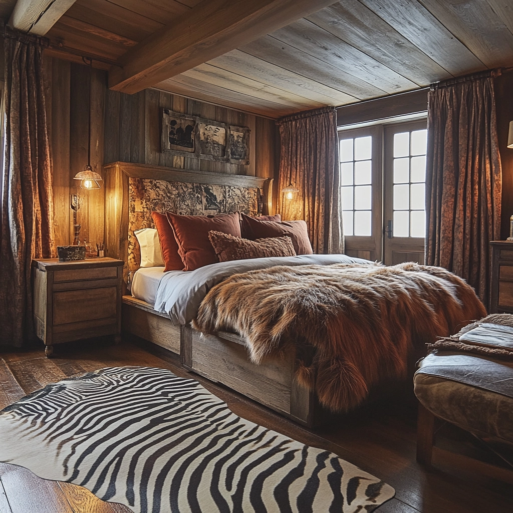 zebra rug bedroom 29