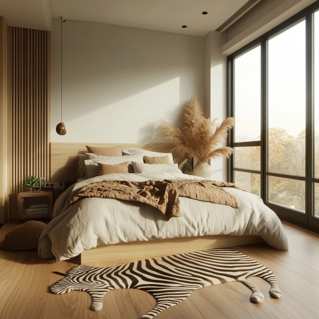 zebra rug bedroom 3