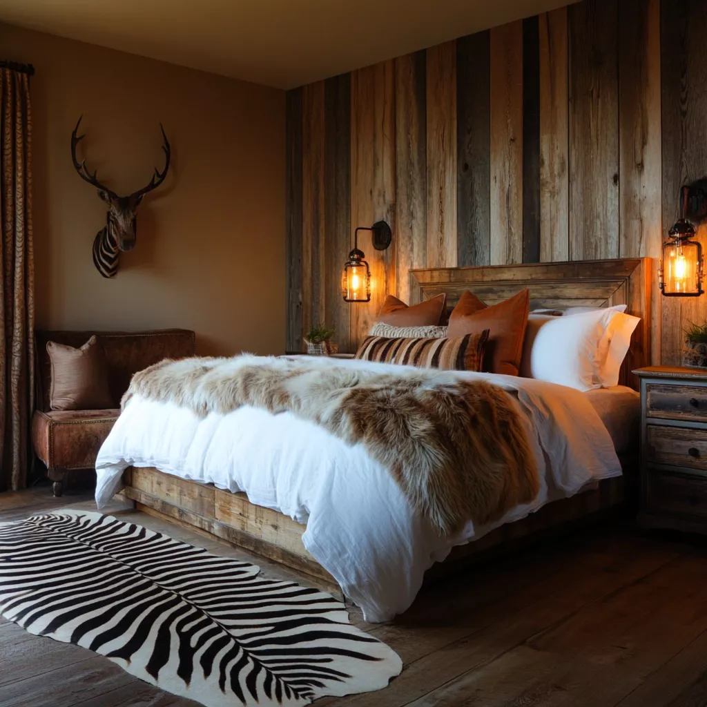 zebra rug bedroom 31