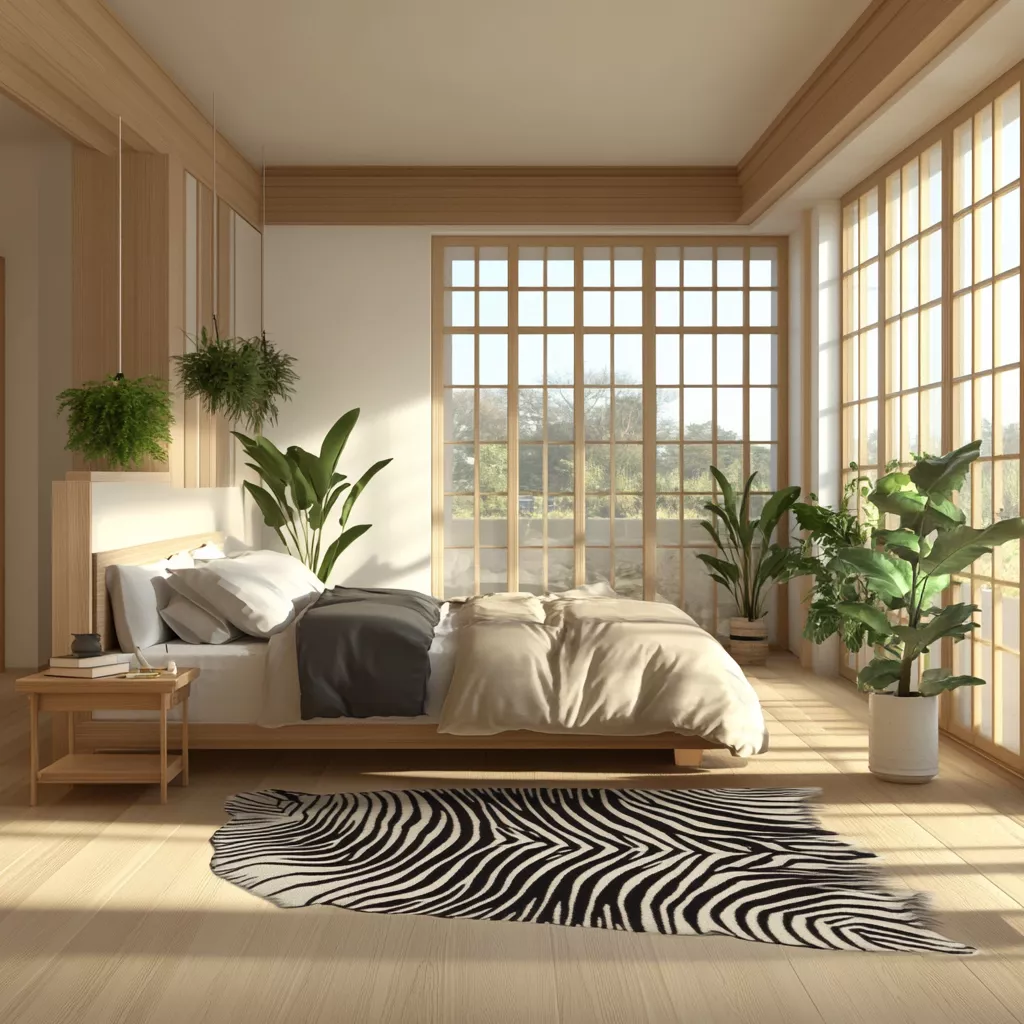 zebra rug bedroom 4